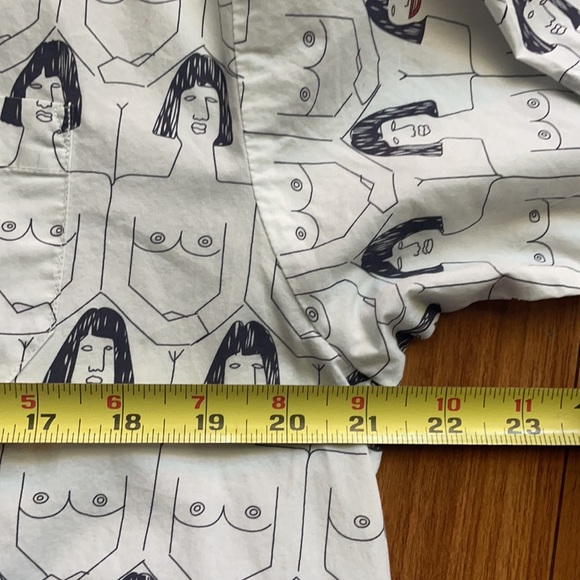 Rachel Antonoff Short Sleeve Dressler print L - Picture 7 of 10